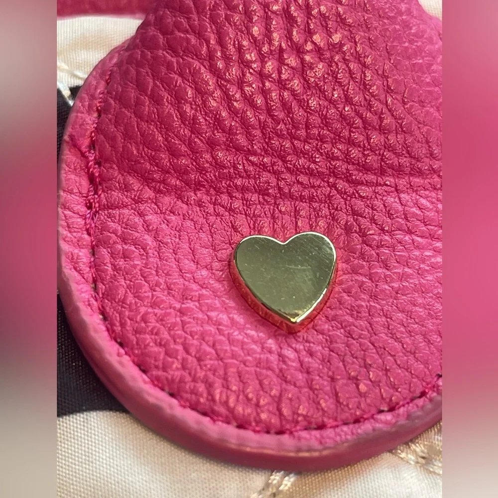 Betsey Johnson Pink and Black Quilted Laptop Bag